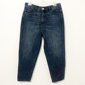 Kate Spade Saturday Blue Denim Cropped-Drop Jeans